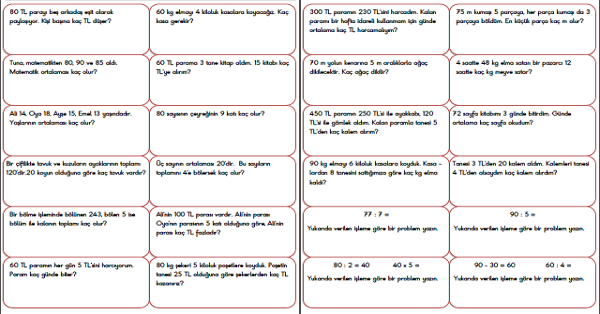 3. Sınıf - Matematik Bölme İşlemi Problemleri-16