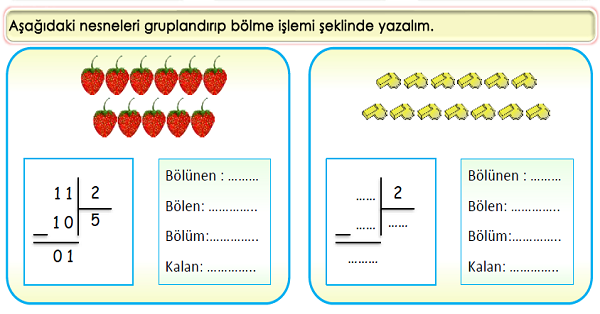3. Sınıf Matematik Bölme İşlemi-1