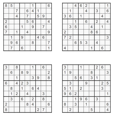Zor Seviye Sudoku 1