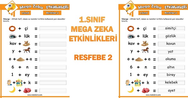 1. Sınıf Mega Zeka Etkinliği - Resfebe 2