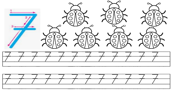 1. Sınıf Matematik (7 Rakamı) Yedi Rakamı