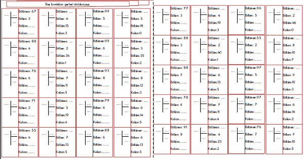 3. Sınıf - Matematik Bölme İşlemi Etkinliği-2