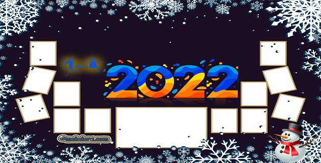 1A Sınıfı için 2022 Yeni Yıl Temalı Fotoğraflı Afiş 21 Kişilik