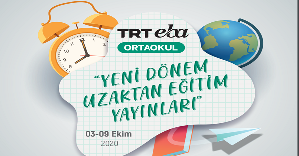 3 Ekim - 9 Ekim Arası EBA TV Ortaokul Yayın Akışı, Dersler, Konular