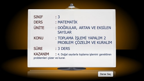 3. Sınıf Matematik Toplama İşlemi Problem Çözelim ve Kuralım Sunusu