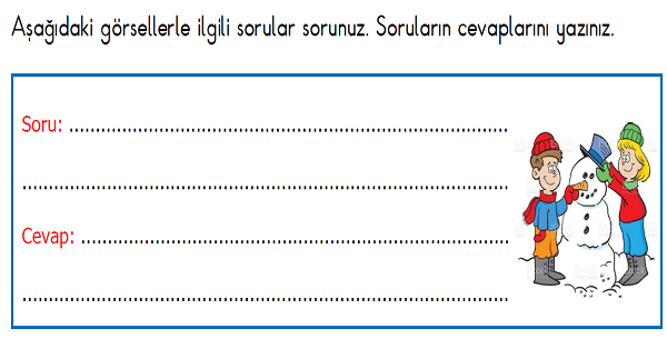 1. Sınıf Türkçe Görsel Okuma ve Yazma Etkinliği 4