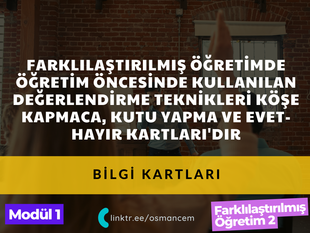 Uzman Öğretmenlik Bilgi Kartları Serisi 2