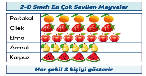 2. Sınıf Matematik Tablo ve Grafik Oluşturalım (Veri) Etkinliği