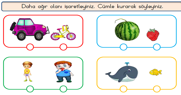1. Sınıf Matematik Tartma Etkinlikleri-1