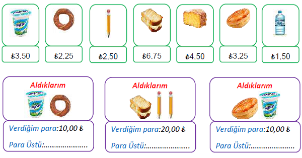3. Sınıf Matematik Paralarımız-4