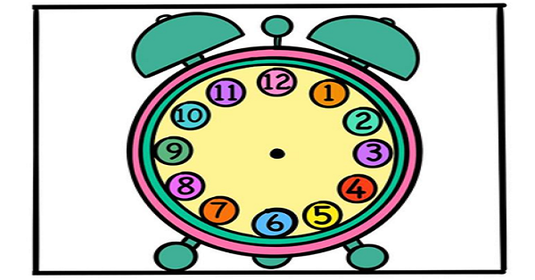 1. Sınıf Matematik Saatleri Öğreniyorum Yaz Sil Şablonları