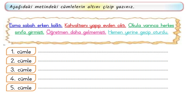 2. Sınıf Türkçe Kurallı ve Kuralsız Cümleler Etkinliği-4