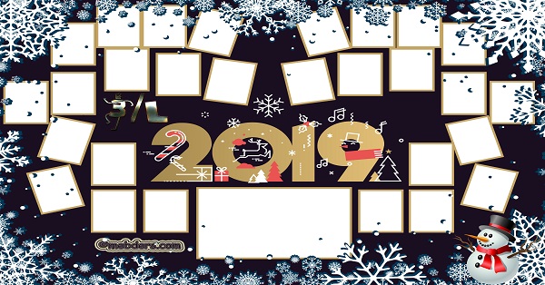 3L Sınıfı için 2019 Yeni Yıl Temalı Fotoğraflı Afiş (28 öğrencilik)