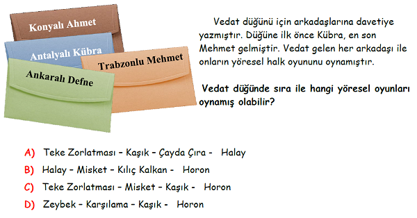 4. Sınıf Sosyal Bilgiler Geçmişimi Öğreniyorum Ünitesi Yeni Nesil Sorular-1