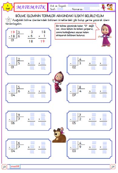 3. Sınıf Matematik Bölüneni Bulma 2