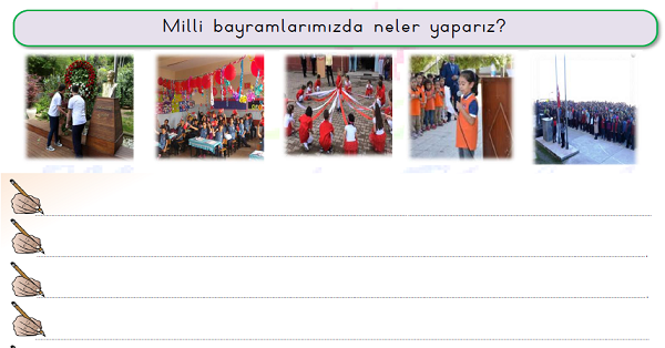1. Sınıf Hayat Bilgisi Milli Bayramlarımız Etkinliği