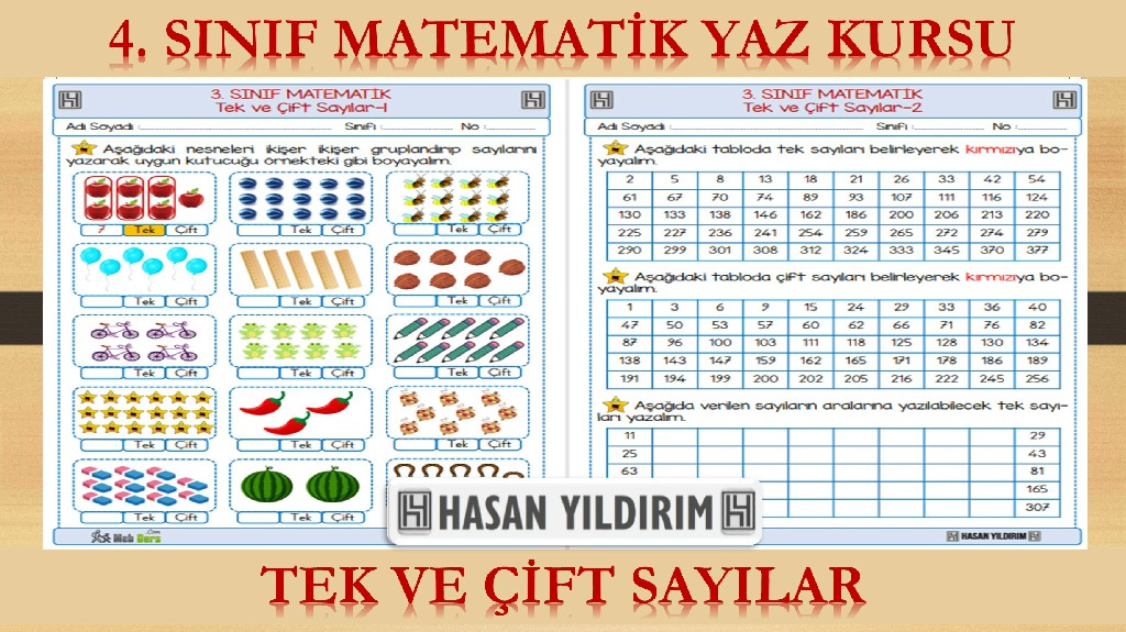 4. Sınıf Matematik Yaz Kursu - Tek ve Çift Sayılar (3. Sınıf Tekrarı)