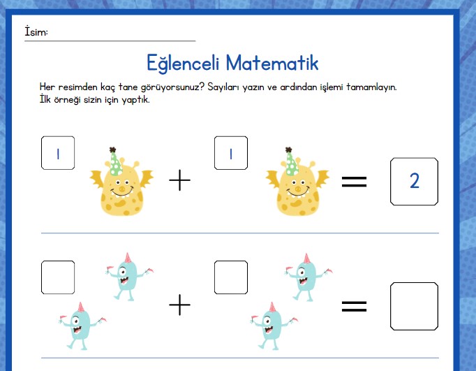 Eğlenceli Matematik (Toplama İşlemi)