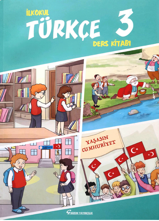 2021-2022 Yılı 3. Sınıf Türkçe Ders Kitabı (Gizem Yayınları) pdf indir