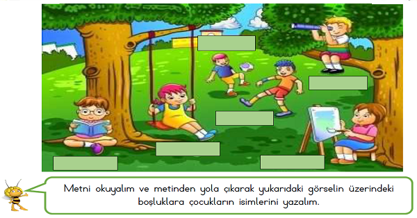 1. Sınıf Türkçe Okuma Anlama Etkinliği 9