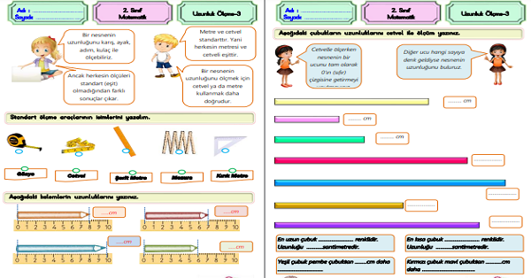 2. Sınıf Matematik Uzunluk Ölçüleri-3