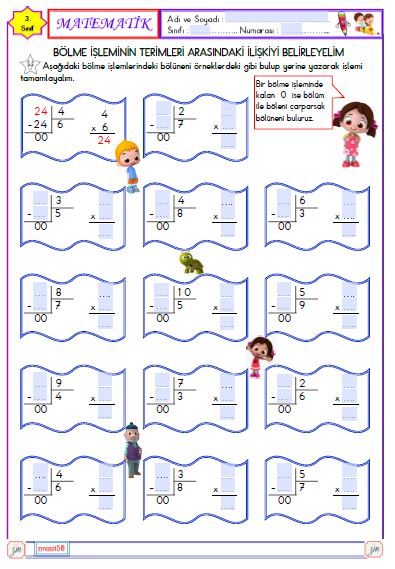 3. Sınıf Matematik Bölüneni Bulma 1