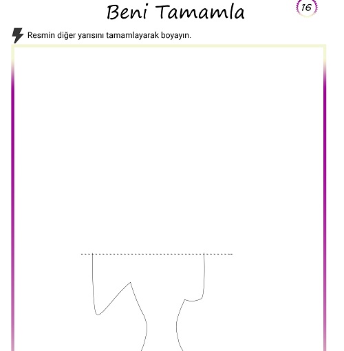 Beni tamamla etkinliği 16 (Balık)