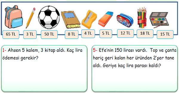 3. Sınıf Matematik Çarpma İşlemi Problemleri-1