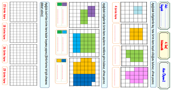 4. Sınıf Matematik Alan Ölçme -2