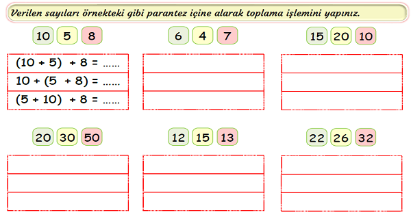 3. Sınıf Matematik Toplama İşlemi-Yer Değiştirme-2