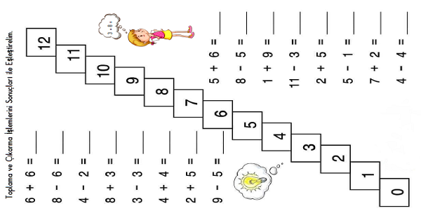 1. Sınıf Matematik Toplama ve Çıkarma İşlemleri 18
