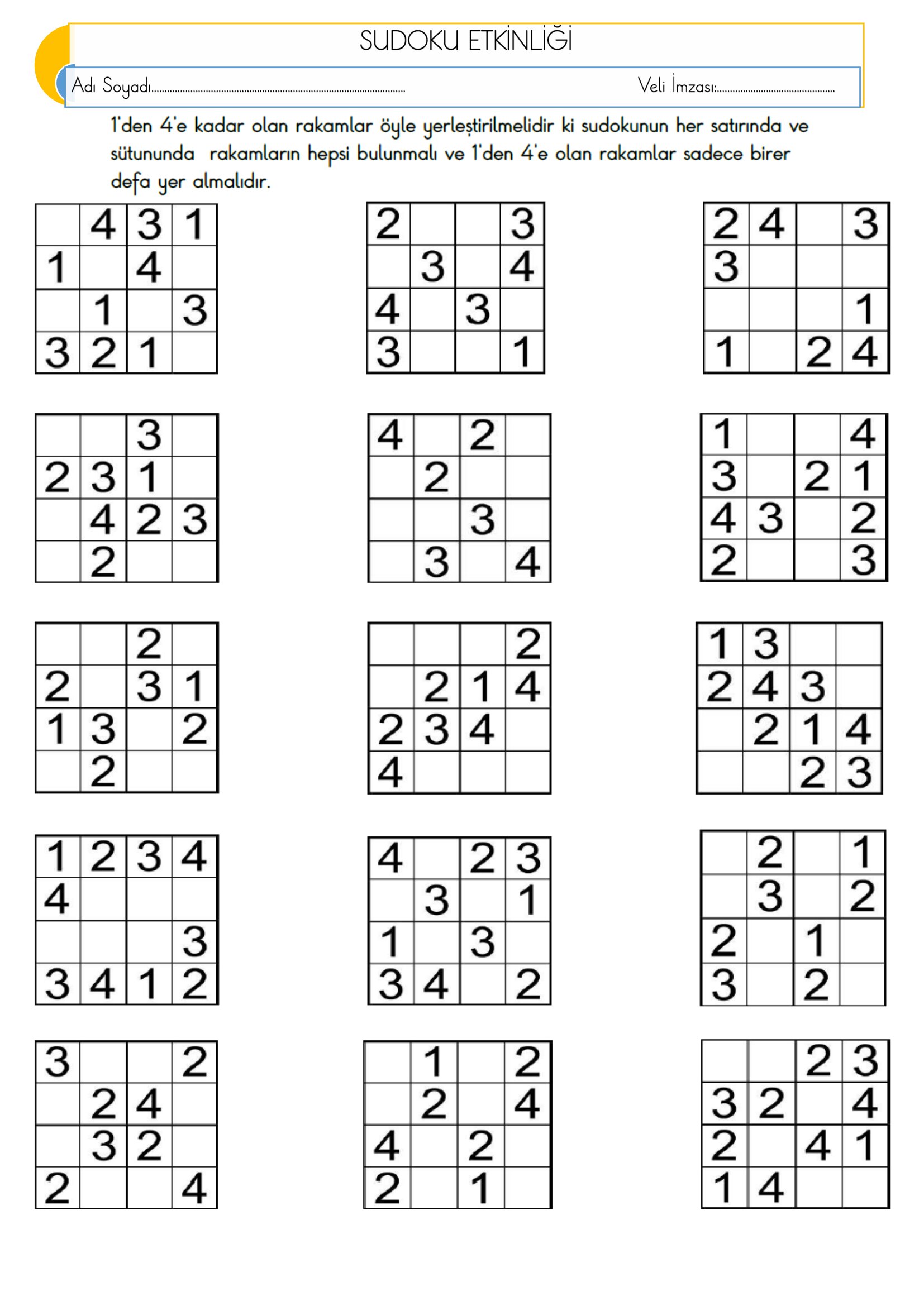 Sudoku Etkinliği