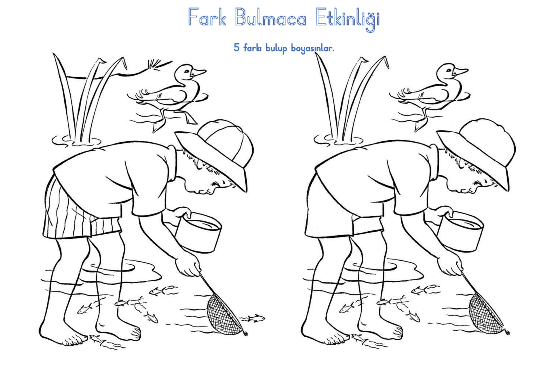 1. Sınıf Uyum Haftası Fark Bulmaca Etkinliği-1