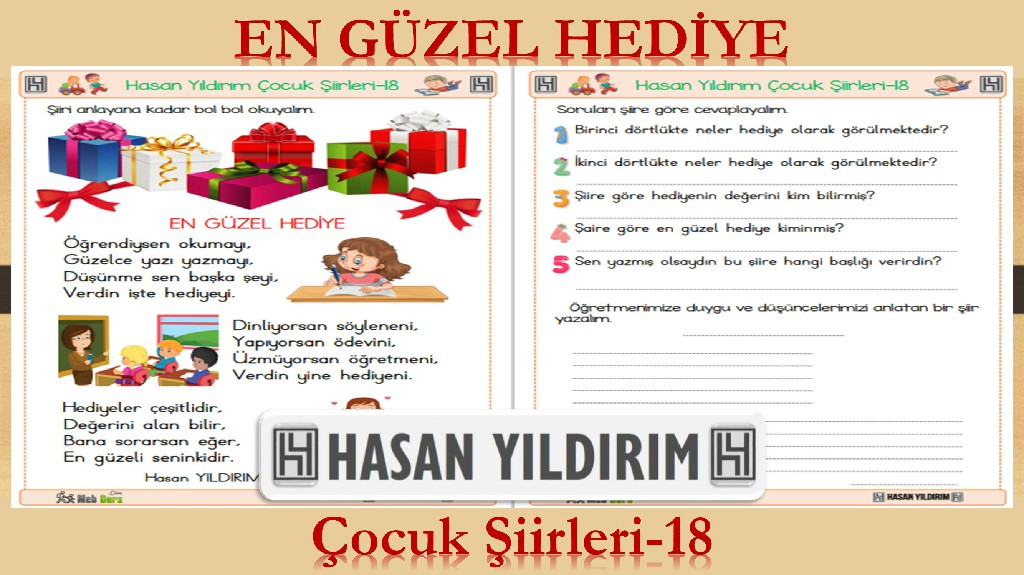 En Güzel Hediye (Çocuk Şiirleri-18)