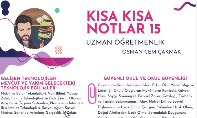 Uzman öğretmenlik Kısa Kısa Notlar Serisi 15
