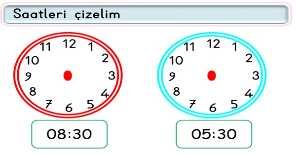 2. Sınıf Matematik Zamanı Ölçme Etkinliği-3