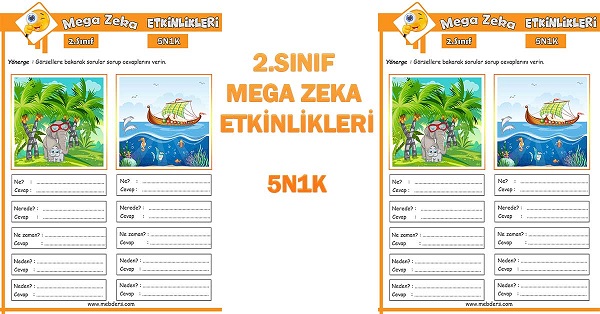 2. Sınıf Mega Zeka Etkinliği - 5N1K