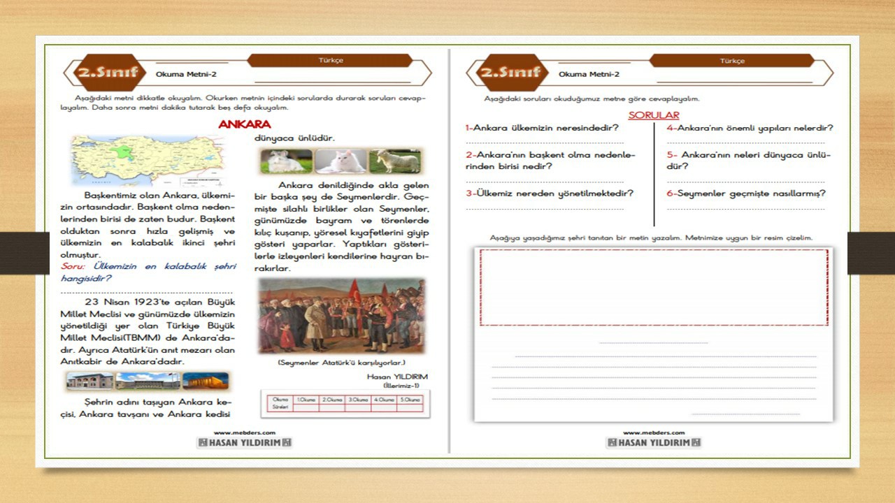 2. Sınıf Türkçe Okuma Metni-2 (Ankara)