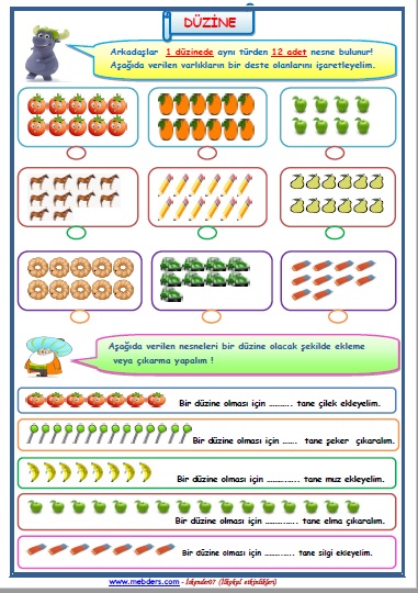 2. Sınıf Matematik Düzine Etkinliği