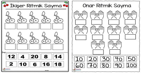 1. Sınıf Matematik Ritmik Saymalar (İkişer-Beşer- Onar) Etkinliği