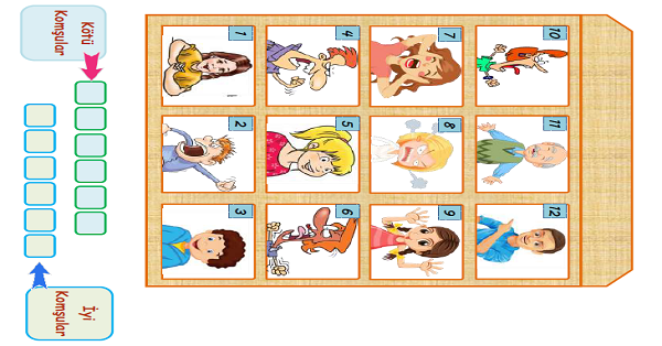 3. Sınıf Hayat Bilgisi Komşuluk İlişkilerimiz Etkinliği