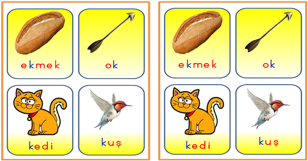 1. Sınıf İlk Okuma Yazma Harf Sezdirme Kartları K-k Sesi