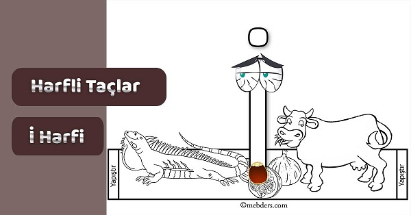 1. Sınıf İlkokuma Harfli Taçlar - İ Sesi