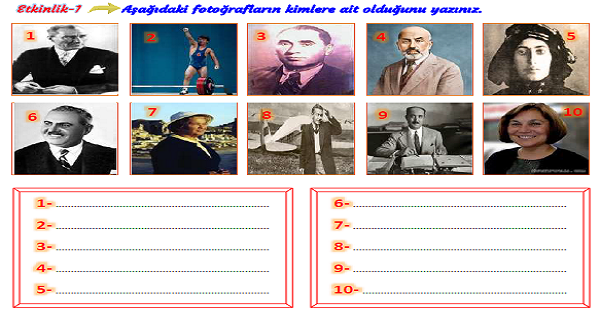 3. Sınıf Hayat Bilgisi Ülkemizin Gelişmesine Katkıda Bulunan Kişiler