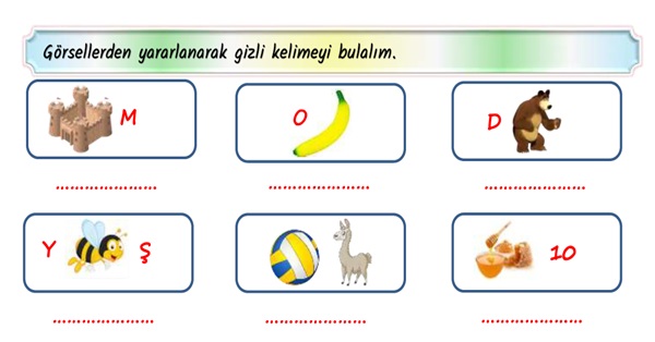 2. Sınıf Türkçe Kelime Bilgisi Etkinliği-4