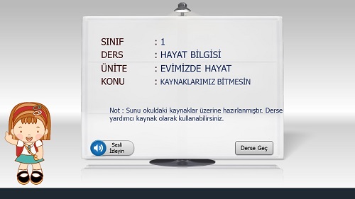 1. Sınıf Hayat Bilgisi Kaynaklarımız Bitmesin Sunusu
