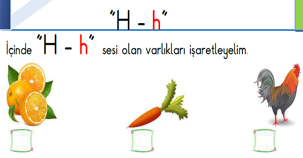 1. Sınıf İlk Okuma Yazma (H-h Sesi) Fasikülü