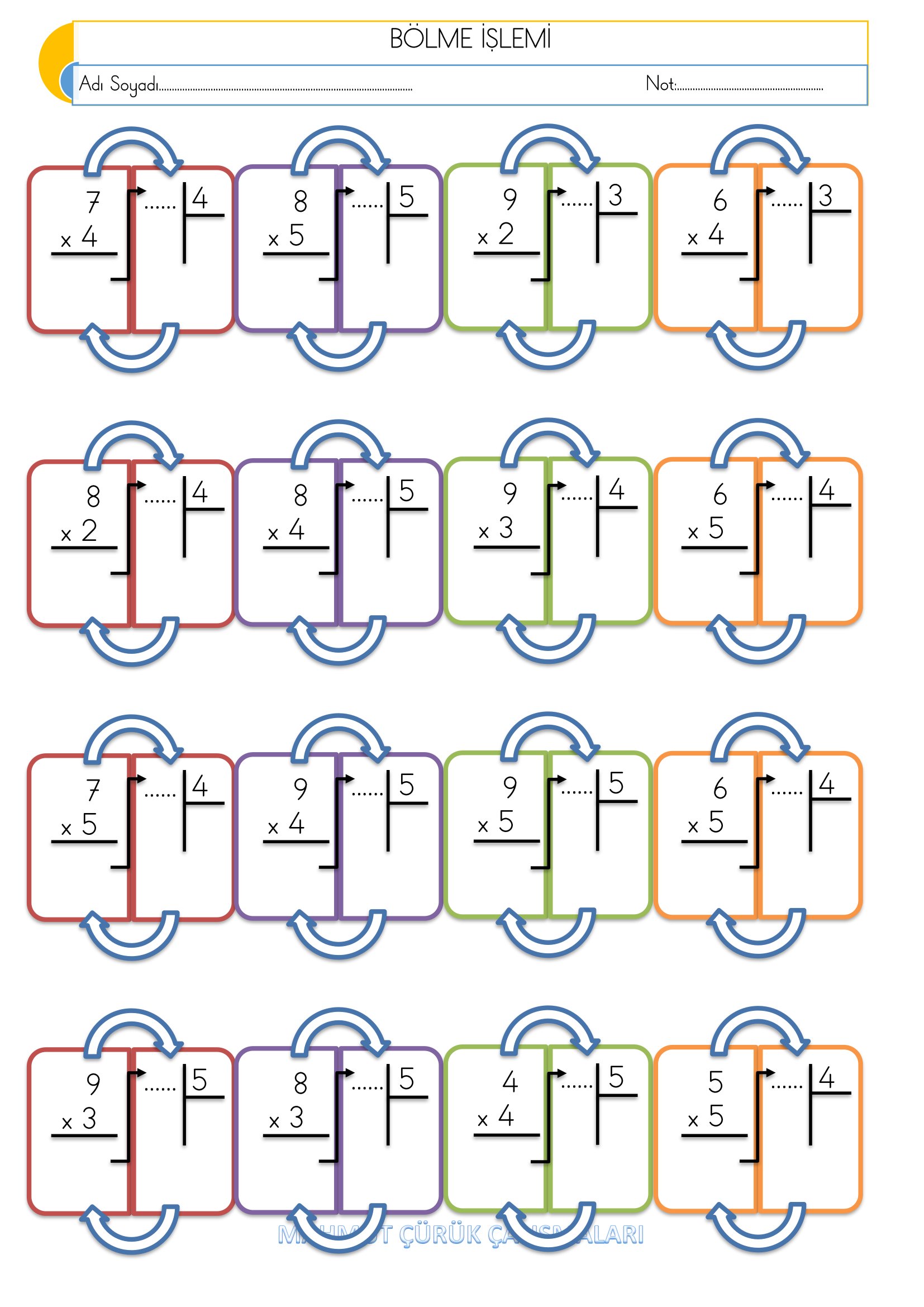 2. Sınıf - Matematik Bölme İşlemi Etkinliği-4