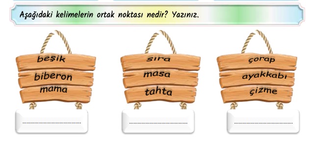 2. Sınıf Türkçe Kelimelerin yaptığı Çağrışımlar Etkinliği-2
