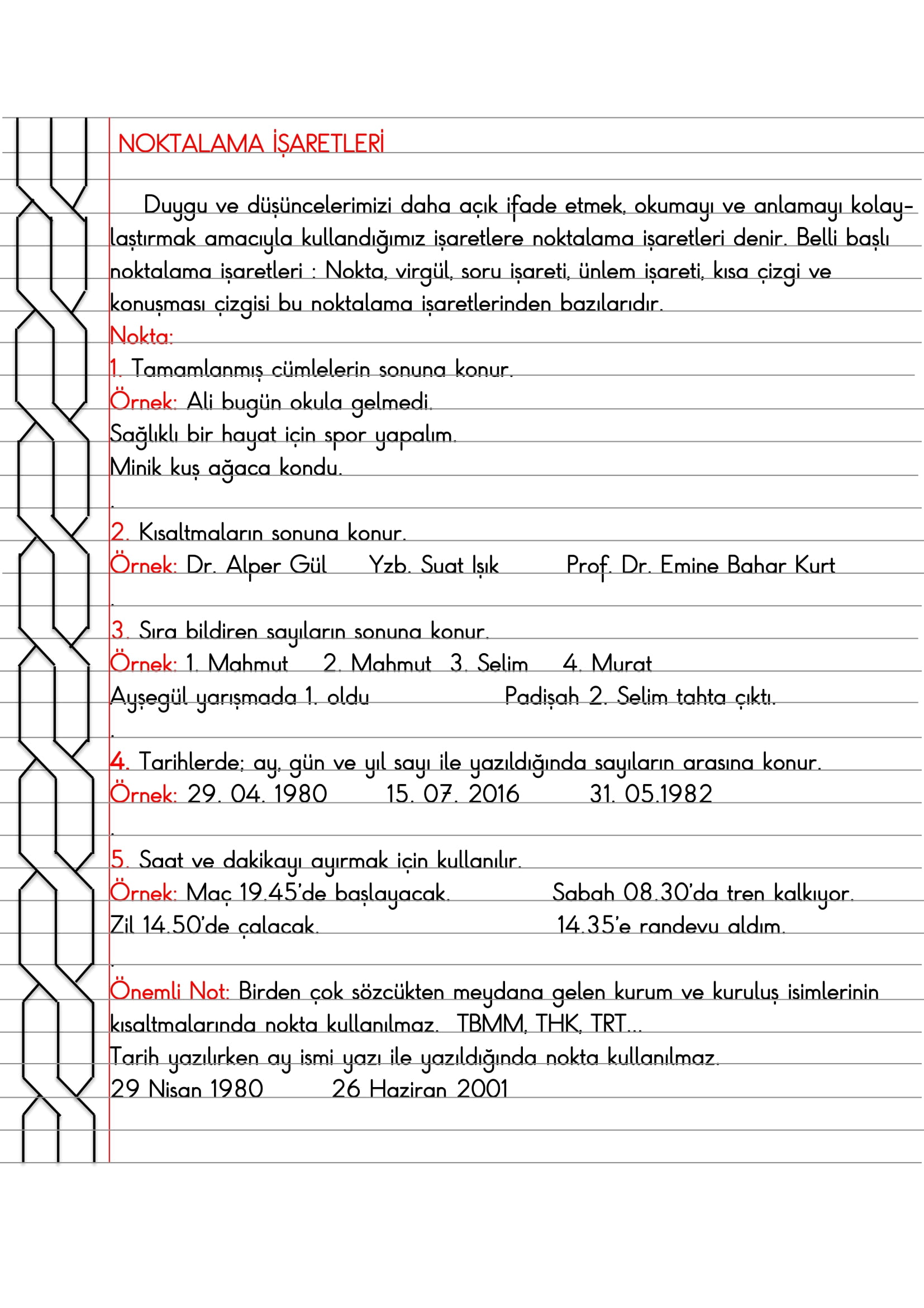 4. Sınıf - Türkçe Noktalama İşaretleri (Nokta) Konu Anlatımı